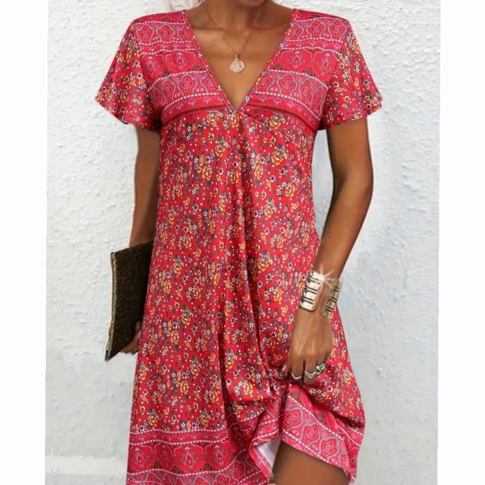 Ruby Gypsy Boho Dress - Picture 2 of 7